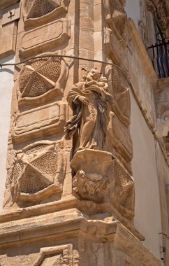 İtalya, Sicilya, Scicli (Ragusa ili), Barok Beneventano Sarayı (18. yüzyıl A.C..)