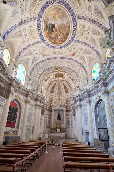Włochy Sycylia Scicli Prowincja Ragusa Barokowe Wnętrza Kościoła Jana Xviii — Zdjęcie stockowe