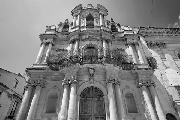 Itália Sicília Scicli Província Ragusa Fachada Barroca Igreja São João — Fotografia de Stock