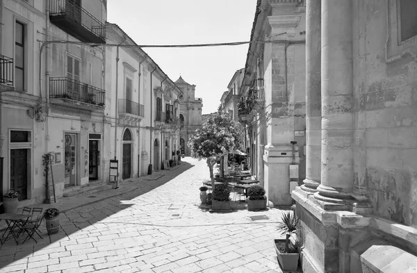 Italia Sicilia Scicli Provincia Ragusa Las Fachadas Edificios Barrocos Calle — Foto de Stock