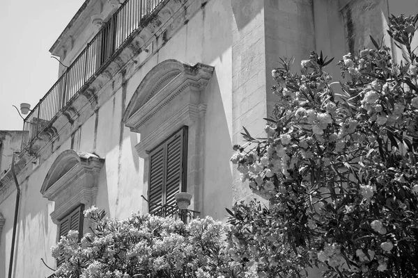 Italy Sicily Scicli Ragusa Province Facades Baroque Buildings Mormino Penna — Stock Photo, Image