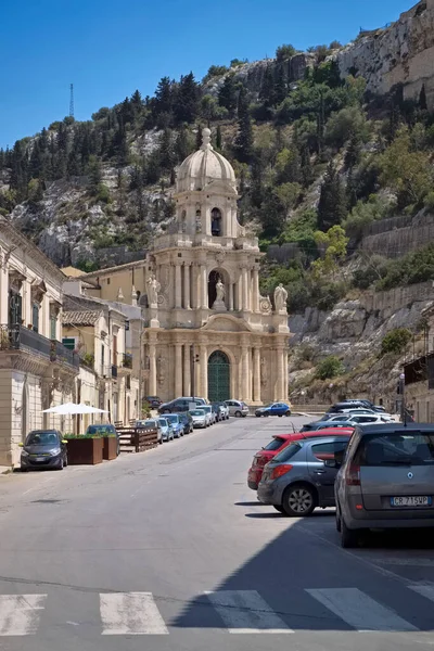 Italia Sicilia Scicli Provincia Ragusa Junio 2021 Vista Una Calle — Foto de Stock