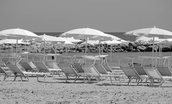 이탈리아 시칠리아해 지중해 모래사장 플라야 그란데 라구사 2021 해변의 — 스톡 사진