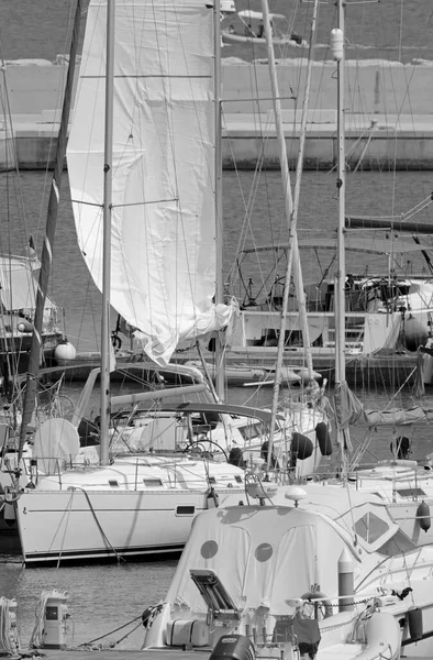 Italie Sicile Méditerranée Marina Ragusa Province Raguse Juin 2021 Yachts — Photo