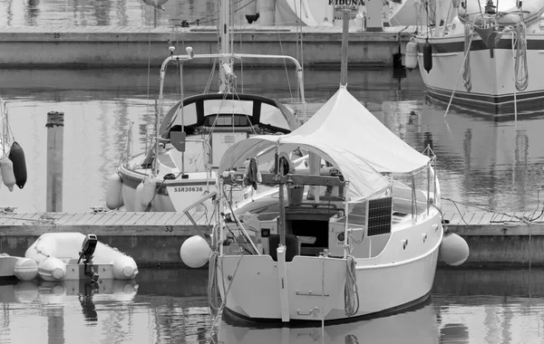 Italien Sizilien Mittelmeer Marina Ragusa Provinz Ragusa Juni 2021 Segelboote — Stockfoto