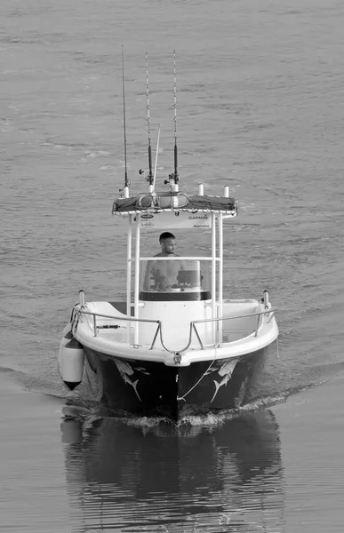 Italie Sicile Méditerranée Marina Ragusa Province Raguse Juin 2021 Pêcheur — Photo