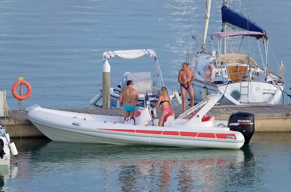 Italien Sizilien Mittelmeer Marina Ragusa Provinz Ragusa Juni 2021 Menschen — Stockfoto