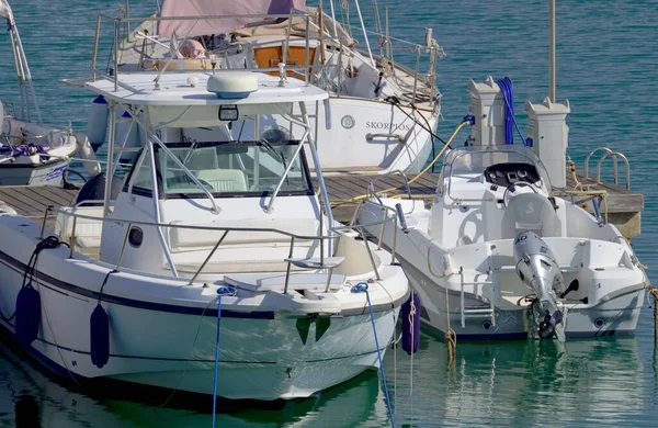 Italie Sicile Méditerranée Marina Ragusa Province Raguse Juillet 2021 Bateaux — Photo
