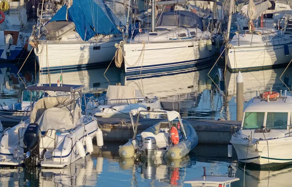 Italie Sicile Méditerranée Marina Ragusa Province Raguse Juillet 2021 Bateaux — Photo