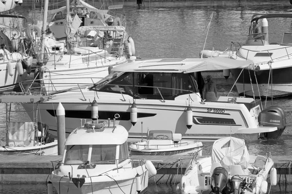 Talya Sicilya Akdeniz Marina Ragusa Ragusa Eyaleti Temmuz 2021 Limanda — Stok fotoğraf