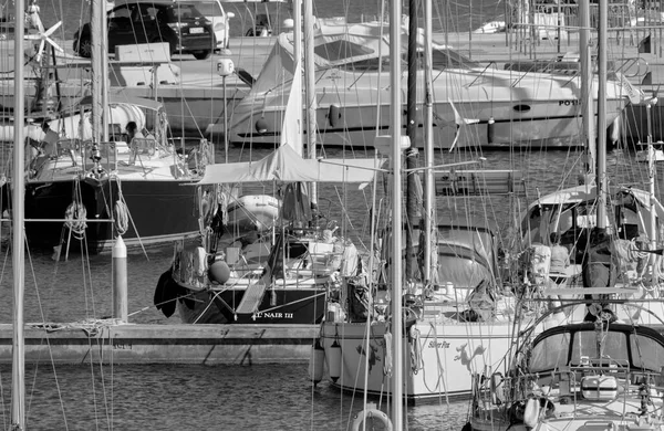 Italie Sicile Méditerranée Marina Ragusa Province Raguse Juillet 2021 Yachts — Photo