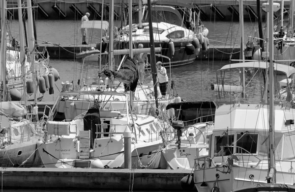 Talya Sicilya Akdeniz Marina Ragusa Ragusa Eyaleti Temmuz 2021 Limandaki — Stok fotoğraf