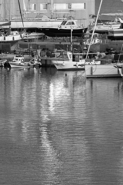 Itália Sicília Marina Ragusa Província Ragusa Julho 2021 Barcos Pesca — Fotografia de Stock