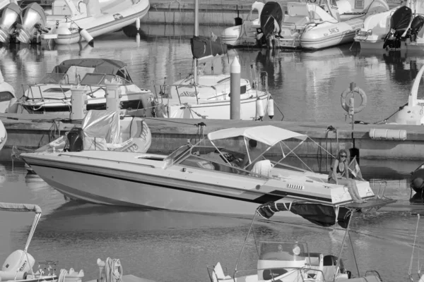 Italien Sicilien Medelhavet Marina Ragusa Ragusaprovinsen Juli 2021 Par Lyxyacht — Stockfoto