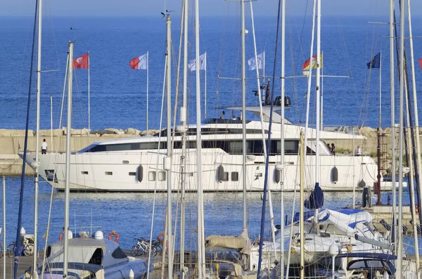 Talya Sicilya Akdeniz Marina Ragusa Ragusa Eyaleti Temmuz 2021 Limana — Stok fotoğraf