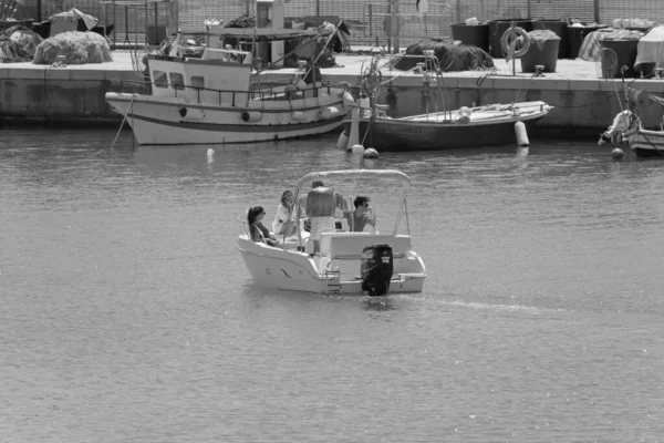 Italie Sicile Méditerranée Marina Ragusa Province Raguse Août 2021 Personnes — Photo