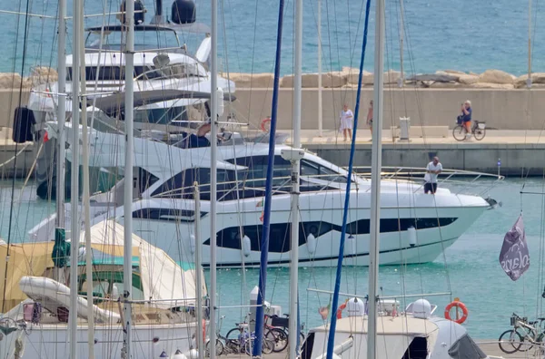 Italien Sizilien Mittelmeer Marina Ragusa Provinz Ragusa August 2021 Menschen — Stockfoto