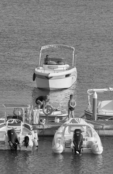 Italien Sizilien Mittelmeer Marina Ragusa Provinz Ragusa August 2021 Menschen — Stockfoto