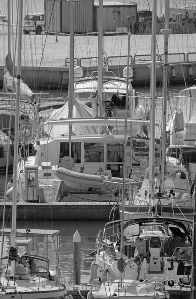 Italie Sicile Méditerranée Marina Ragusa Province Raguse Août 2021 Yachts — Photo
