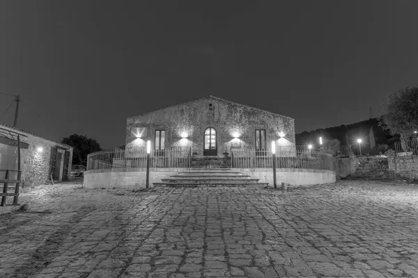 Itália Sicília Província Ragusa Zona Rural Elegante Casa Fazenda Privada — Fotografia de Stock