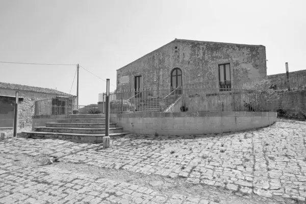 Italia Sicilia Provincia Ragusa Campo Elegante Casa Campo Privada Vista — Foto de Stock