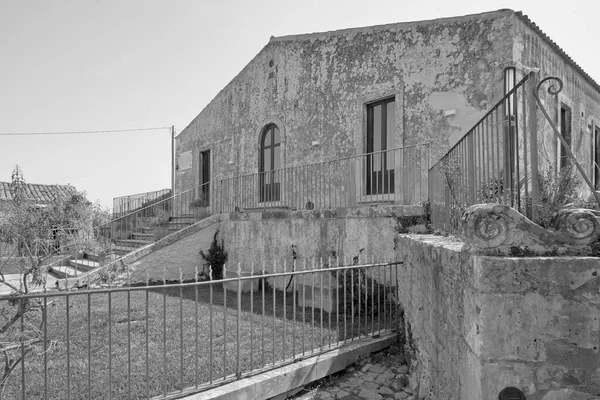 Italy Sicily Ragusa Province Countryside Elegant Private Farm House View — Stock Photo, Image