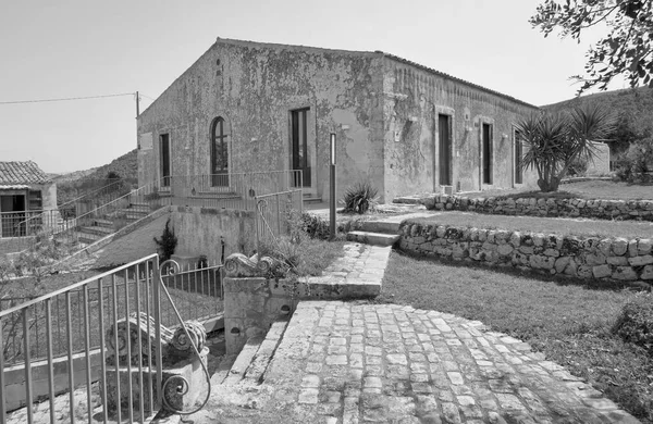 Italy Sicily Ragusa Province Countryside Elegant Private Farm House View — Stock Photo, Image