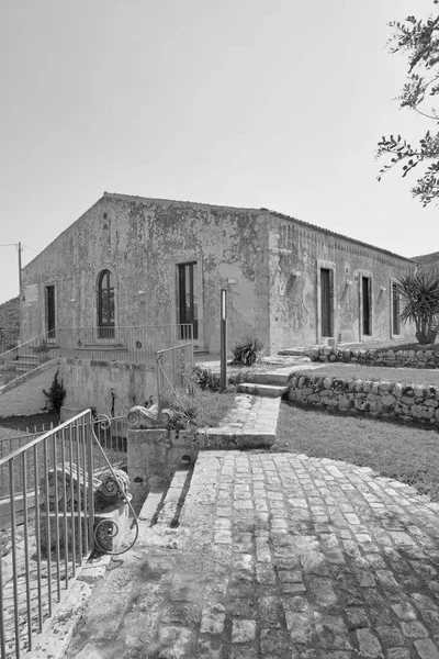 Italia Sicilia Provincia Ragusa Campo Elegante Casa Campo Privada Vista — Foto de Stock