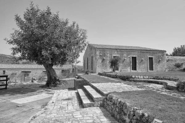 Itália Sicília Província Ragusa Zona Rural Elegante Casa Fazenda Privada — Fotografia de Stock