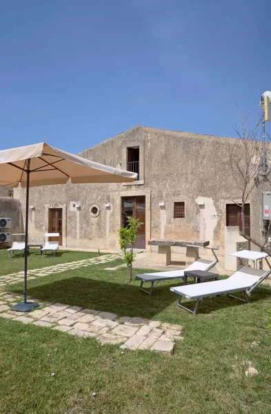 Italien Sizilien Provinz Ragusa Landschaft Elegantes Privates Bauernhaus Blick Auf — Stockfoto
