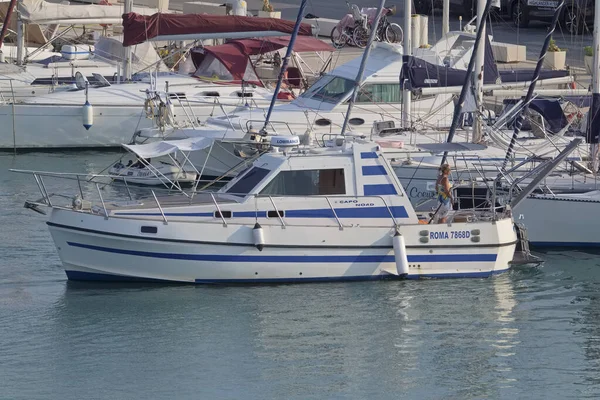 Italien Sizilien Mittelmeer Marina Ragusa Provinz Ragusa August 2021 Menschen — Stockfoto