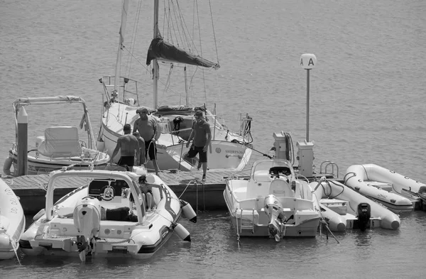 Italie Sicile Méditerranée Marina Ragusa Province Raguse Août 2021 Personnes — Photo