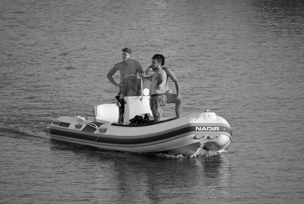 Italien Sizilien Mittelmeer Marina Ragusa Provinz Ragusa September 2021 Männer — Stockfoto