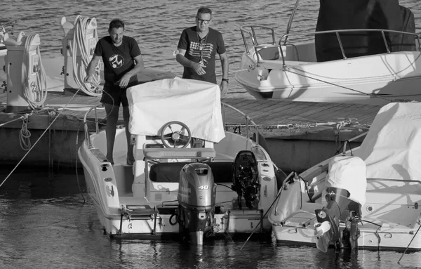 Itália Sicília Mar Mediterrâneo Marina Ragusa Província Ragusa Setembro 2021 — Fotografia de Stock