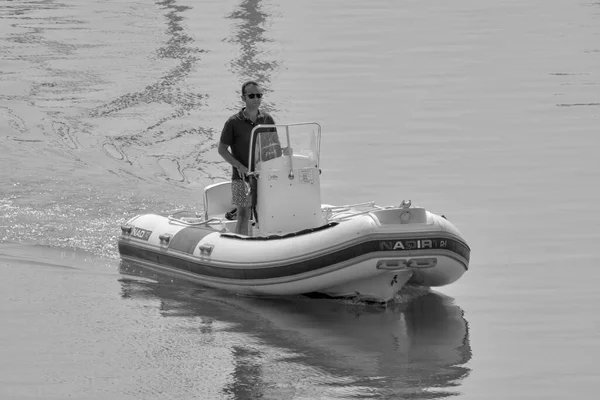 Italie Sicile Méditerranée Marina Ragusa Province Raguse Septembre 2021 Homme — Photo