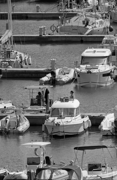 Talya Sicilya Akdeniz Marina Ragusa Ragusa Eyaleti Eylül 2021 Limanda — Stok fotoğraf