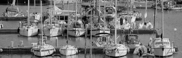 Talya Sicilya Akdeniz Marina Ragusa Ragusa Ili Eylül 2021 Limanda — Stok fotoğraf