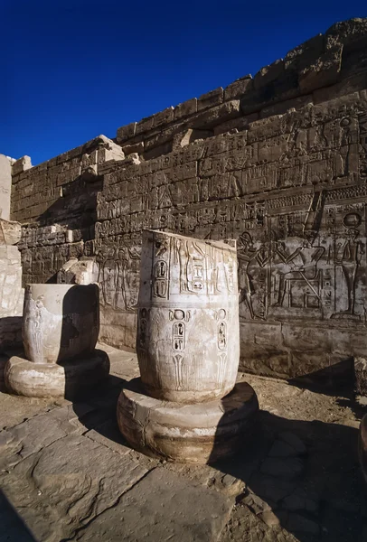 Medinet abutemple ruiny — Zdjęcie stockowe