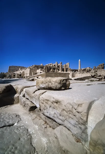 Karnak Tapınağı yıkıldı — Stok fotoğraf