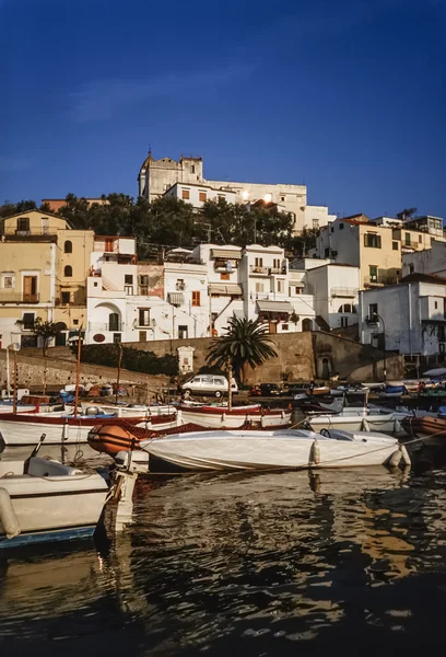 View of the port at sunset — Stock Photo, Image