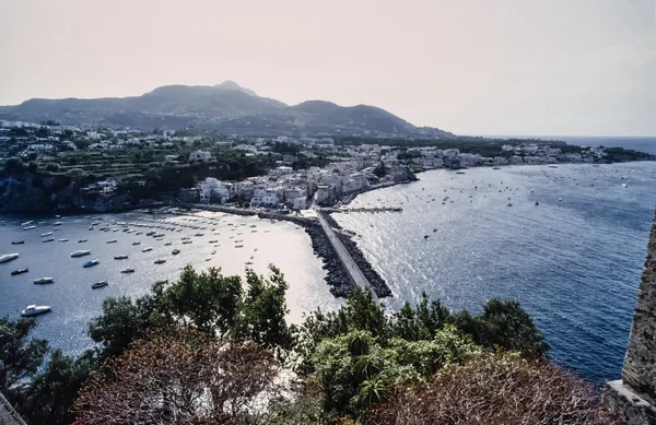 View of the island from the Aragonese Castle — Stock Photo, Image