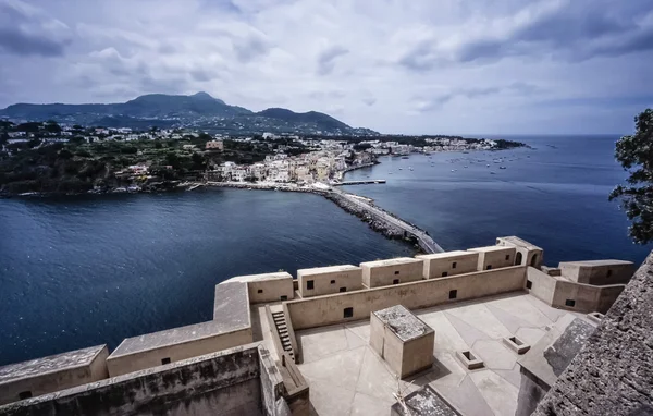 View of the island from the Aragonese Castle — Stock Photo, Image