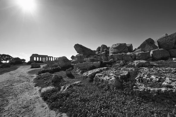 Италия, Sicily, Selinunte — стоковое фото