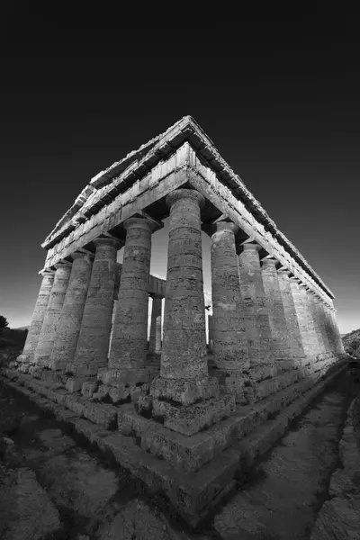 İtalya, Sicilya, Segesta, Yunan Tapınağı — Stok fotoğraf