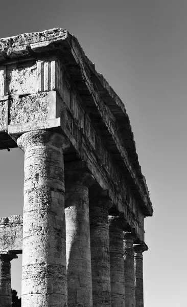 İtalya, Sicilya, Segesta, Yunan Tapınağı — Stok fotoğraf