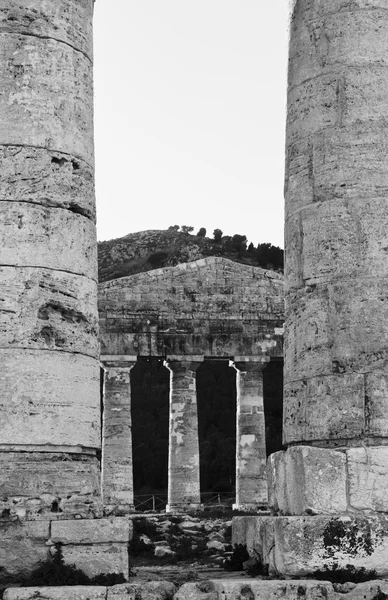 İtalya, Sicilya, Segesta, Yunan Tapınağı — Stok fotoğraf