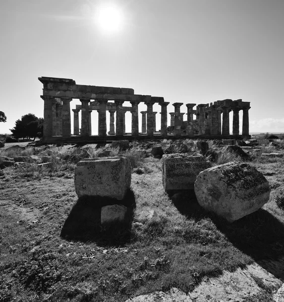 Itálie, Sicílie, Selinunte — Stock fotografie