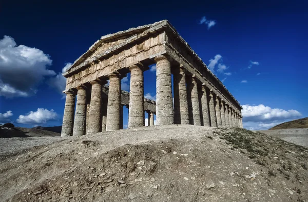 Italia, Sicilia, Segesta, Templo Griego —  Fotos de Stock