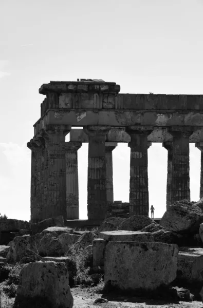 Templo grego de Hera (409 b.C .) — Fotografia de Stock