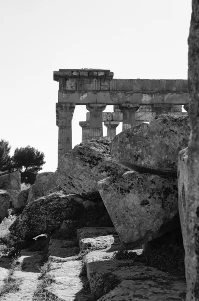 Templo grego de Hera (409 b.C .) — Fotografia de Stock